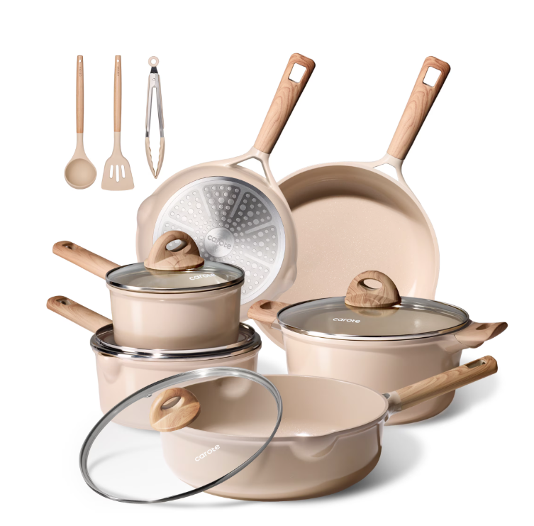 Carote Ceramic Nonstick Pots and Pans Set